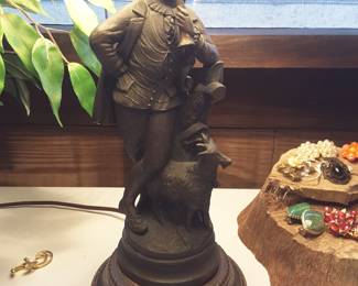 Vintage bronze table lamp