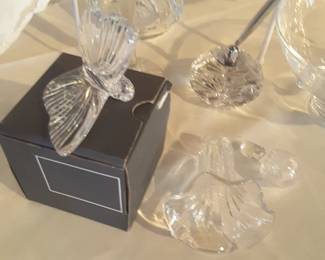 Waterford butterfly and Waterford pen holder