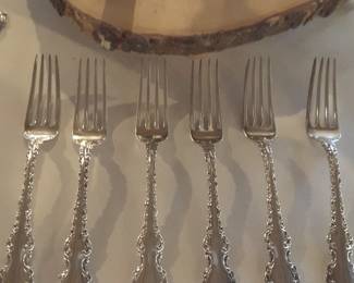 Baird-north sterling silver Forks, pattern unknown