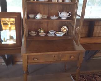 Primitive secretary slant top desk