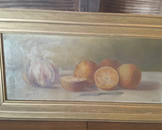 Vintage oil on canvas painting