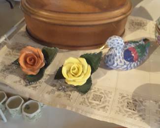 Herend porcelain roses