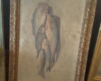 Vintage oil on canvas painting