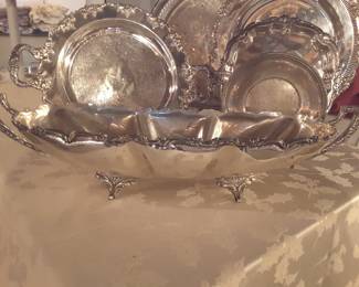 Sterling silver bowl...meadures 8"x 20"