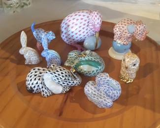 Herend porcelain animals