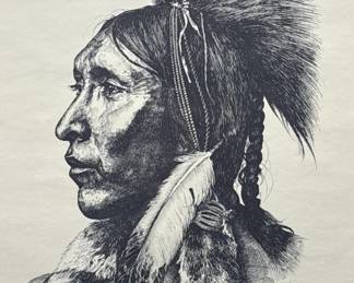 Artist Hand Signed 'The Buffler' Print from 1982