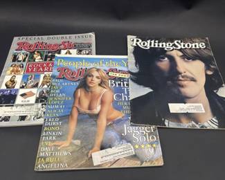 (3) Vintage Rolling Stone Magazine Publications