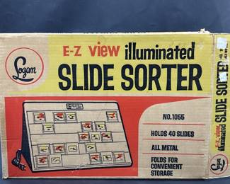 Vtg. Logan E-Z View Illuminated Slide Sorter