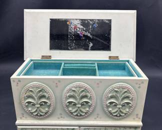 Wood Jewelry Box 13x6x8.5