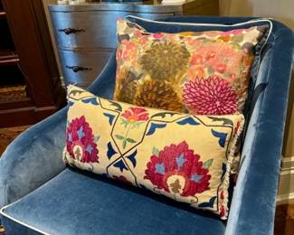 Pair of Custom Swivel Chairs