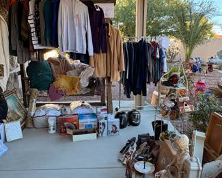 Various clothes and home decor