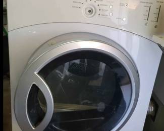 GE front load electric dryer.