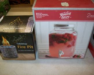 Tabletop Fire Pit Drink Dispenser