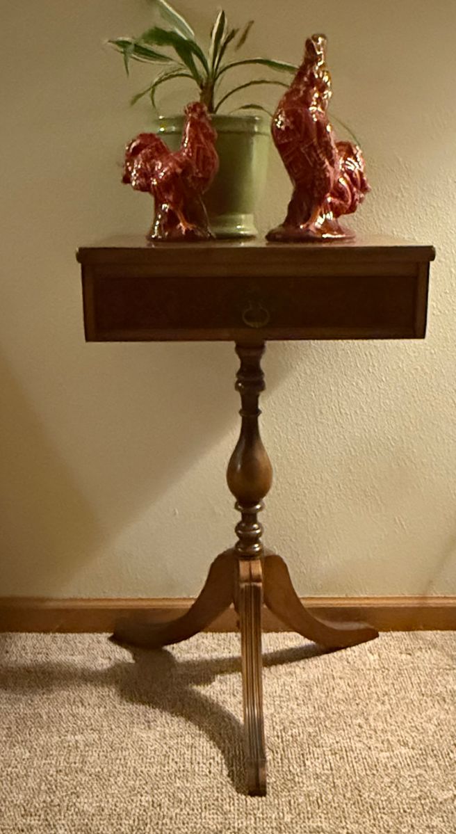 Antique One Drawer Side Table
