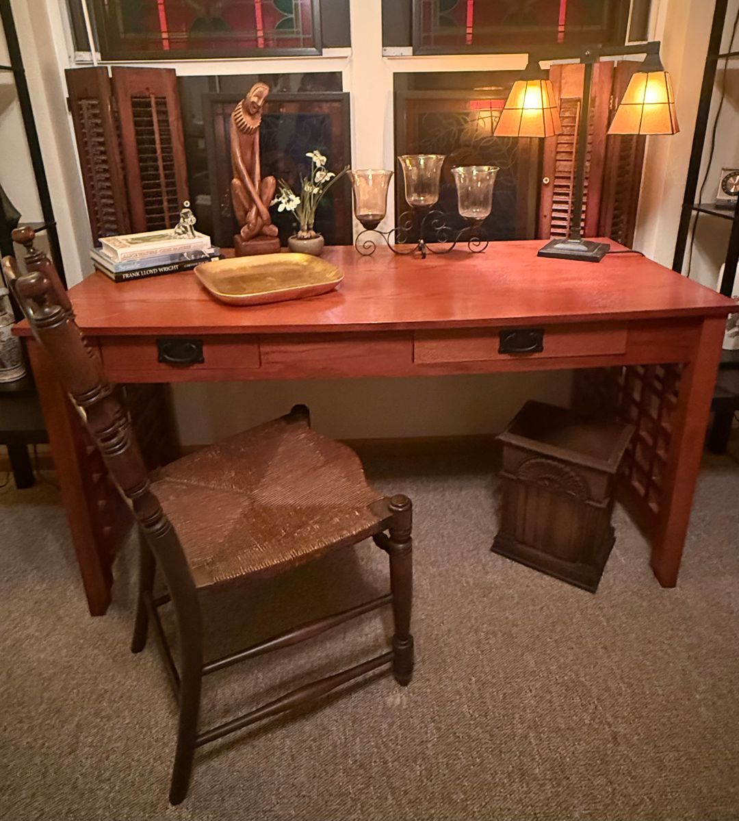Modern Two Drawer Desk