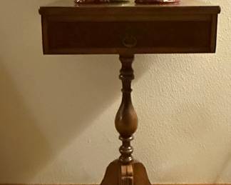 Antique One Drawer Side Table