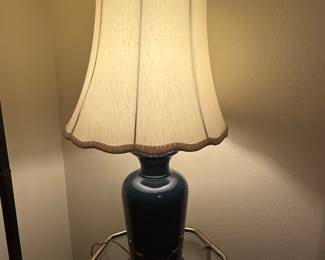 Blue Pottery Lamps 