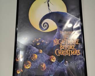 Nightmare Before Christmas framed poster