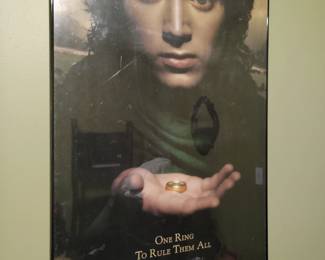 Lord of the Rings framed theatrical posters