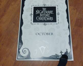 VERY RARE Nightmare Before Christmas promotional book- huge!