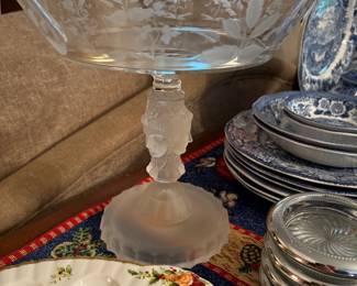 Duncan & Miller “Three Faces” Compote Bowl