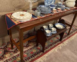 Vintage Wooden Console Sofa Table