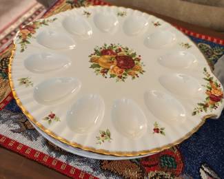 Royal Albert “Old Country Roses” Egg Tray Platter
