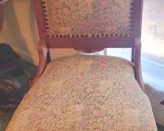 Eastlake Hand Carved Walnut Chair