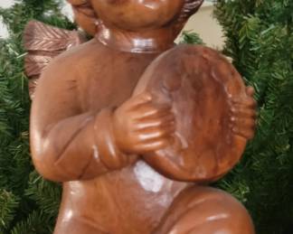 Hand Carved Wooden Angel
