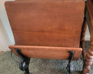 Vintage School Desk with Ink Well