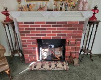 Fake Fireplace with Logs