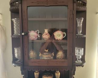 Antique Wall Display Cabinet