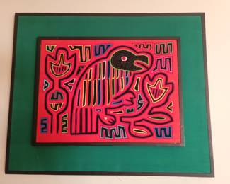 Vintage Orinigal Kuna Mola Art From Panama