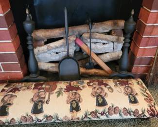 Foot Stool, Andirons