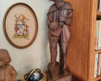 Hand Carved Wooden Man