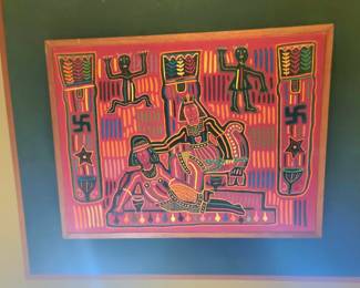 Original Kuma Mola Art from Panama