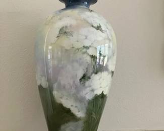 Lenox 1906 hand painted tall vase signed