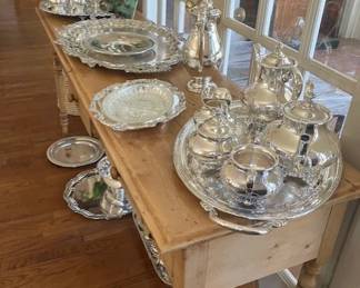 Silver plate collection, antique and vintage