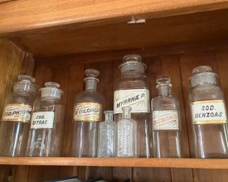 Antique apothecary bottles...