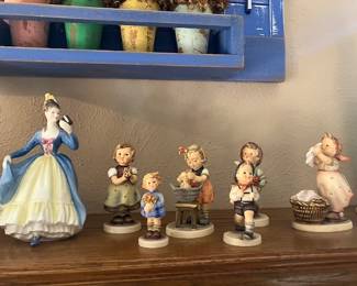 Hummel figurines/Royal Doulton Leading Lady figurines