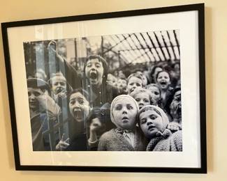 Parisian puppet theater photo print, 1940's 