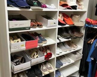 Tons of women's shoes, caps, hats and accessories