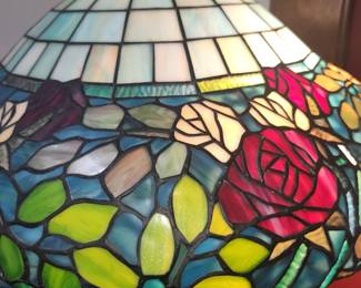 Stained glass floor lamp
