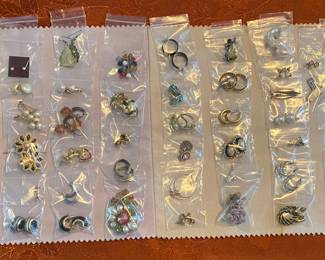 Fine jewelry and costume jewelry; brooches, earrings, bracelets and necklaces