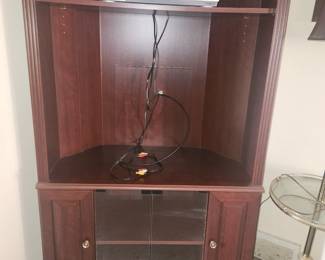 Corner entertainment center