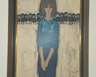 First Day of School by Jef Wauters circa 1960's 