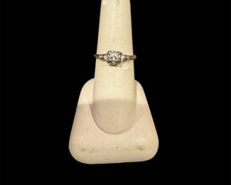 Antique 14k diamond engagement ring
