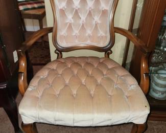 Vintage velvet chair