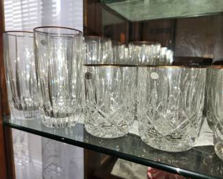 Gorham crystal drinkware