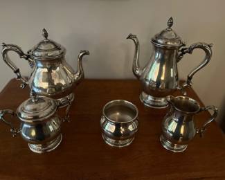 Silver plate coffee& tea service